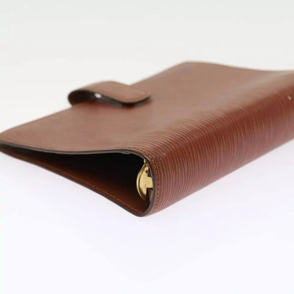 LOUIS VUITTON Epi Agenda MM Day Planner Cover Brown R20043 LV Auth 54212 - Picture 8 of 11